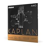 D'Addario Kaplan Amo Violinsaiten - Vollständiger Satz - KA310 4/4M - Violinsaiten - 4/4 Skala, Mittlere Spannung