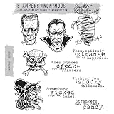 Stampers Anonymous Monstrous Stempel-Set, Gummi, synthetisches Material, mehrfarbig, 24,8 x 18,6 x 0,8 cm