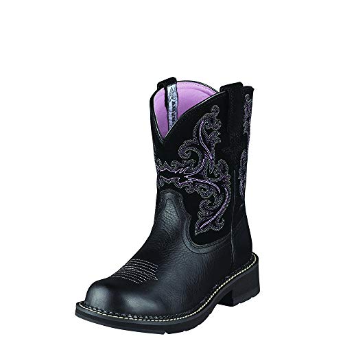 ARIAT Damen Fatbaby Ii Westernstiefel, Black Deertan/Orchidee, 39.5 EU