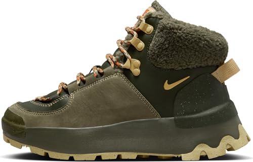 NIKE Damen City Classic Boot PRM Hoch, Khaki (Cargo Khaki Sesame Medium Olive), 38 EU