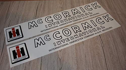 IHC MC CORMICK 2 Aufkleber für Traktor Logo Emblem Sticker Label
