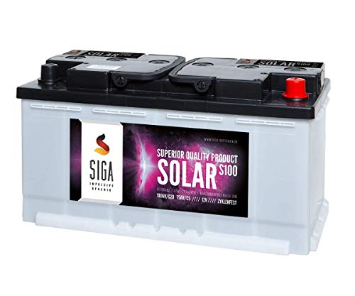 100Ah 12V Solarbatterie Versorgungsbatterie Wohnmobil Solar Batterie zyklenfest