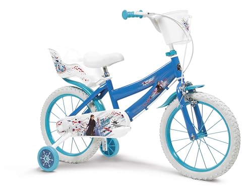 14 Zoll Kinder Mädchen Fahrrad Kinderfahrrad Mädchenfahrrad Mädchenrad Rad Disney ELSA Frozen die Eiskönigin Toimsa 24291w
