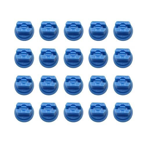 Zubehör für Drohnen 2 0pcs Lüfterförmige Kunststoffspray-Sprühdüse Landwirtschaft Misting Sprinkler Hochdruck Zerstäubungssprühgeräte Gartenzubehör (Color : Vp110-03 blue)