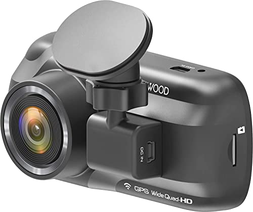 Kenwood DRV-A501W Wide Quad-HD-Dashcam mit 3-Achsen G-Sensor, GPS und Wireless Link, inkl. 16GB Micro SD-Karte