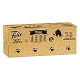 FELIX Tasty Shreds Katzenfutter nass in Sauce, Geschmacksvielfalt Sorten-Mix, 1er Pack (2 x 40 x 80g)