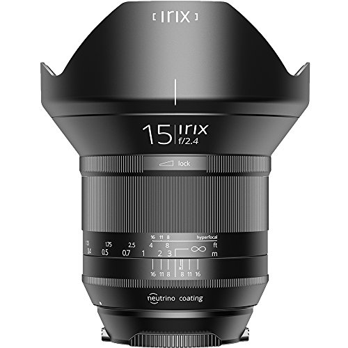 Irix IL-15BS-NF Ultraweitwinkelobjektiv Blackstone 15mm f2,4 für Nikon F (95mm Filtergewinde Vollformat, leuchtende Beschriftung, optimierter Fokusring)