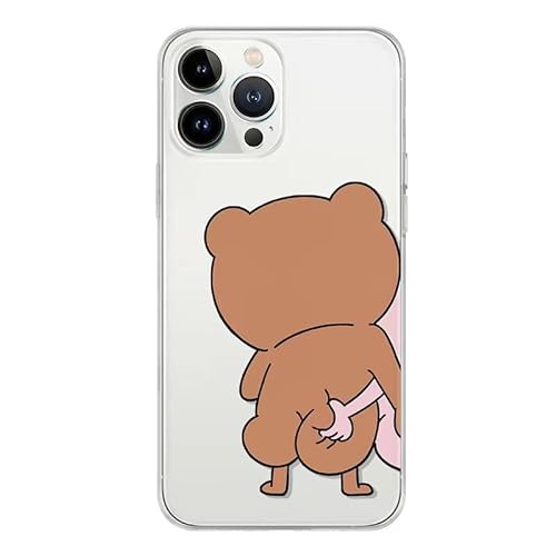 Gyios handyhülle iPhone 11 Lustige Tierische Schweinehasenpaare Telefonhülle Für Phone 15 13 11 12 Pro Max Plus Niedliche Panda Soft Cover-für Phone 14-k