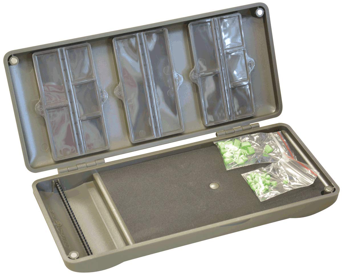 Korda Rigsafe Combi - Tacklebox für Karpfenvorfächer, Angelbox für Karpfenmontagen, Box für Vorfächer zum Karpfenangeln, Rigbox