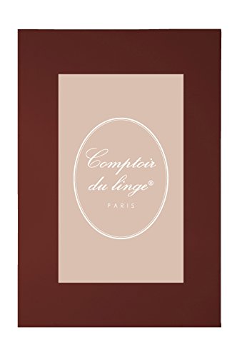 Comptoir du Linge d352430 Bettlaken Uni Baumwolle Schokolade 300 x 240 cm