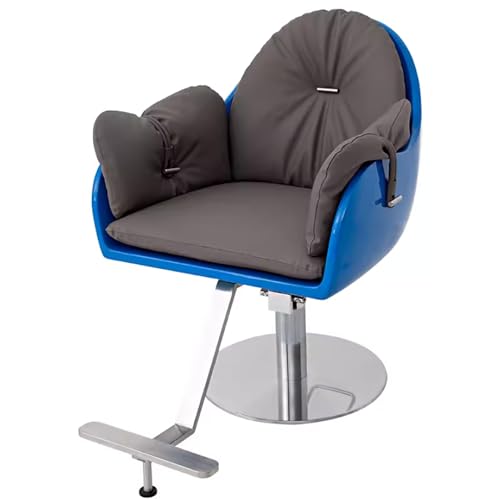 aweiyouxiang Friseurstuhl, bodenstehend, um 360° drehbar, Sitzkissen abnehmbar, leicht zu reinigen, hydraulischer Friseurstuhl mit Verstellbarer Höhe, geeignet für Schönheitssalons,G