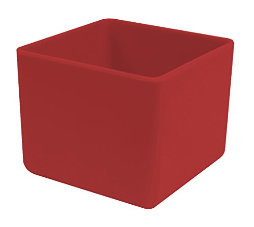 Schubladenbox und Einsatzkasten, E 40/4, rot, 49x49x40 mm (LxBxH), 1 Packung = 25 Stück