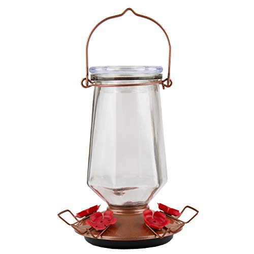 Perky Pet 9109-1SR Kolibri-Futterspender aus Kristallglas, 712 ml, bronzefarben