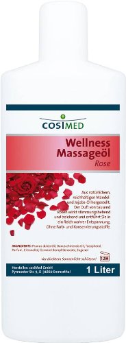Wellness-Massageöl Rose von cosiMed, 1 Liter