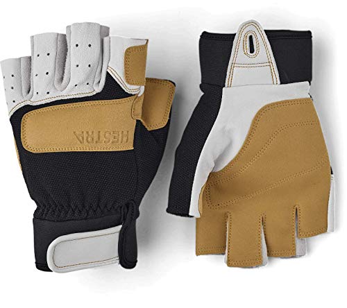 HESTRA Climbers Short Handschuhe schwarz/beige Handschuhgröße 11 2022 Outdoor Handschuhe