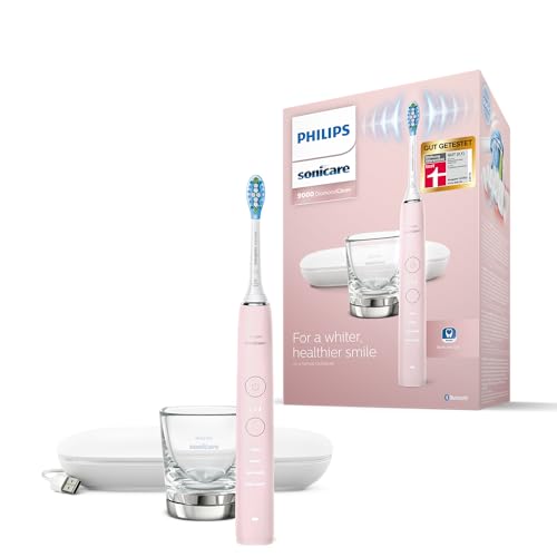 Philips Diamondclean 9000 Elektrische Zahnbürste, angeschlossen, Rosa