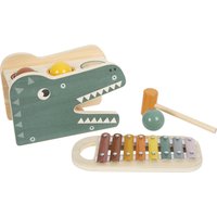 Small Foot Klopfspiel mit Xylophon „Safari“, Holzspielzeug zum Klopfen und Musizieren, für Kinder ab 12 Monaten, 12461
