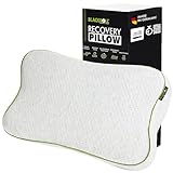 BLACKROLL® Recovery Pillow (50 x 30 cm), orthopädisches Kissen für erholsamen Schlaf, ergonomisches Kopfkissen mit Travel Bag für Reisen, Nackenkissen aus Viscose Memory Schaum, Made in Germany