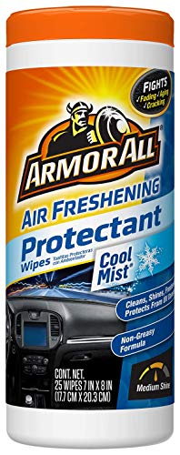 ARMORED AUTO GROUP SALES INC - Air Freshening Car Protectant Wipes, Cool Mist, 25-Ct.