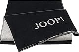 JOOP! Plaid Melange Doubleface | Anthrazit-Silber - 150 x 200