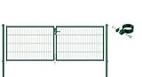 Alberts 633028 Einstab-Gittermatten, zinkphosphatiert grün, 2988 x 1000 mm