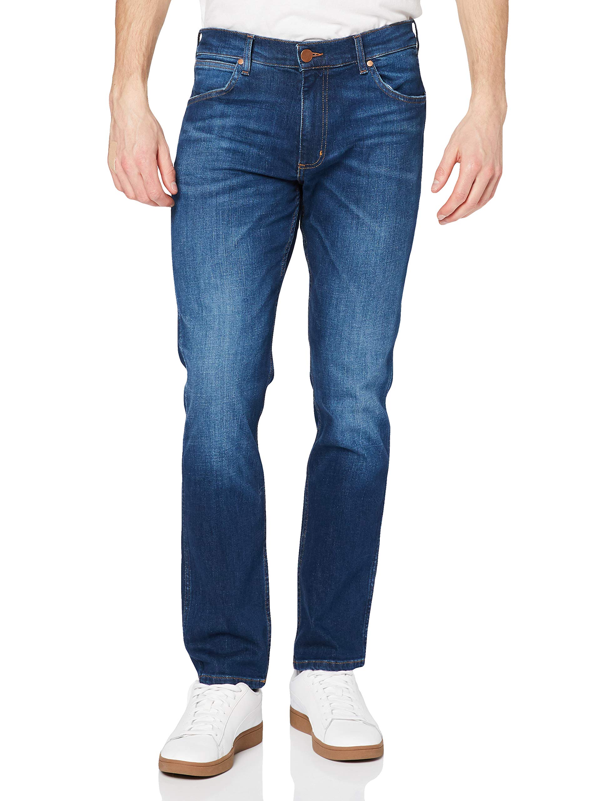 Wrangler Herren Greensboro Jeans, For Real, 33W / 30L