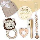 Baby-Geschenk-100% Baumwolle Handmade Neugeborenen-Geschenkset (Löwe)