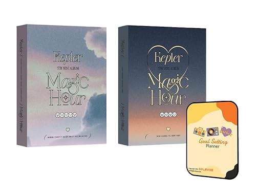 Magic Hour Unit Ver. Kep1er Album [Tape + Tropical Night (2 Ver.) Full Album Set]+Pre Order Benefits+BolsVos K-POP Inspired Digital Planner, Digital Sticker Pack (5th Mini Album)
