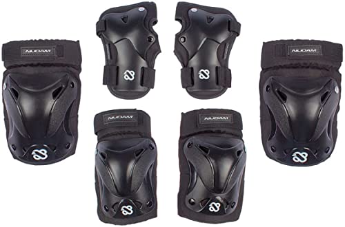 Nijdam Skate Protector Set - Ink Shield - Black/Silver Grey - S