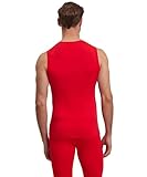 FALKE Herren Baselayer-Shirt Warm M S/L SH Funktionsgarn Schnelltrocknend 1 Stück, Rot (Scarlet 8070), XL
