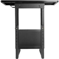 Lindy Sliding Under Desk PC Holder - Montageset - unter Tisch montierbar - schwarze Pulverbeschichtung
