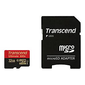 Transcend Ultimate series TS32GUSDHC10U1 - Flash-Speicherkarte - 32GB - UHS Class 1 / Class10 - SDHC UHS-I (TS32GUSDHC10U1)