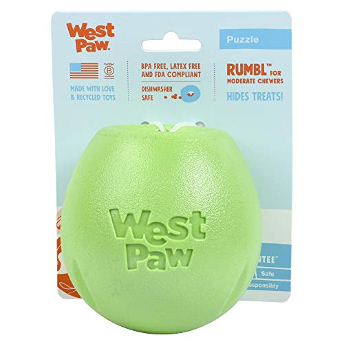 WestPaw Dog Spielzeug Echo Rumbl L grün 10 cm