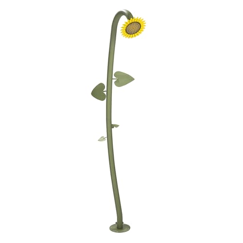 Haushalt International Gartendusche Sonnenblume Flowershower - Höhe ca. 217 cm - Verstellbarer Duschkopf