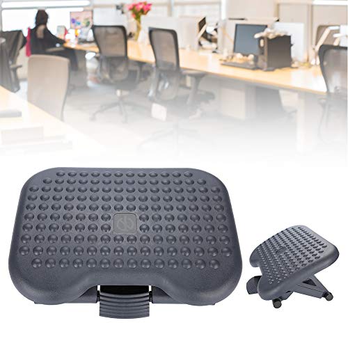 Einstellbare Massage-Fußstütze, ergonomische Komfort-Trainings-Fußstütze dem Schreibtisch für Fußauflagen mit Fußmassagegerät