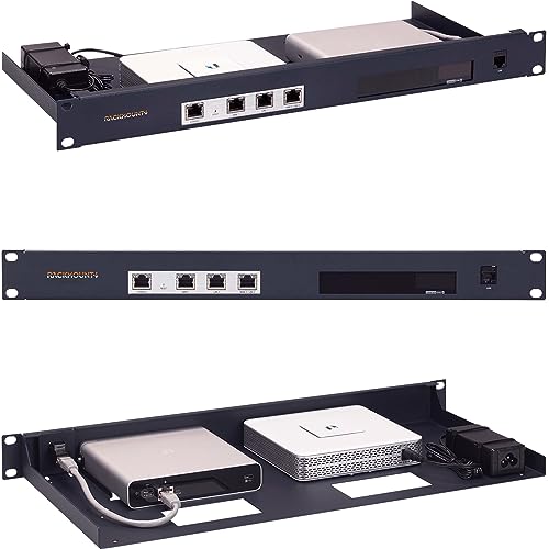 Rackmount.IT RM-UB-T3 Rackzubehör Montagehalterung kompatibel mit UniFi Cloud Key GEN2 Plus, USG