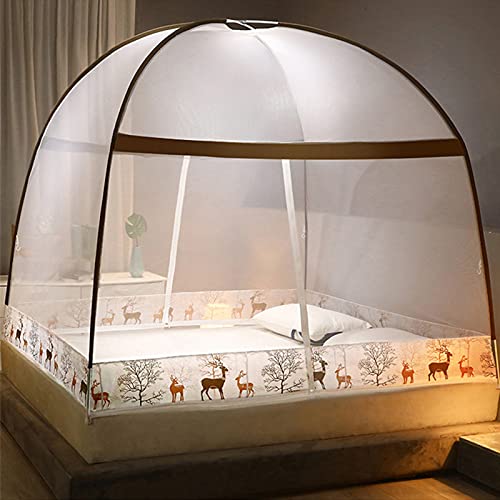 Pop-up-Moskitonetz, tragbar, Anti-Moskito-Zelt, freistehend, für Babys, Kinder, Erwachsene, Netz, Zelte mit Boden, für den Außenbereich, faltbar, großes Reisenetz, A, 1,5 m