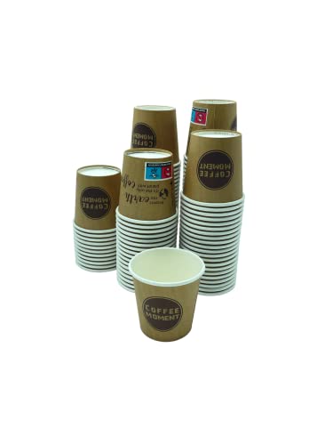 CLEARFEE 1000 Stück Premium Espressobecher 100ml aus Hartpapier To Go Becher 100% umweltfreundlich nachhaltige Einweg Kaffeebecher