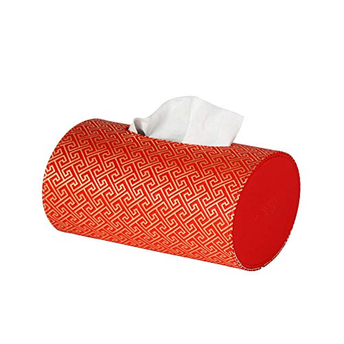ZXGQF Multifunktions-Desktop-Tissue-Box-Taschentuchhalter Home Schlafzimmer Wohnzimmer Fernbedienung Couchtisch Aufbewahrungsbox, Rotgold Blume