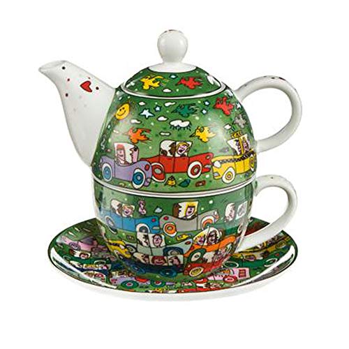 Goebel Crosstown Traffic - Tea for One Pop Art James Rizzi Bunt New Bone China 26102351
