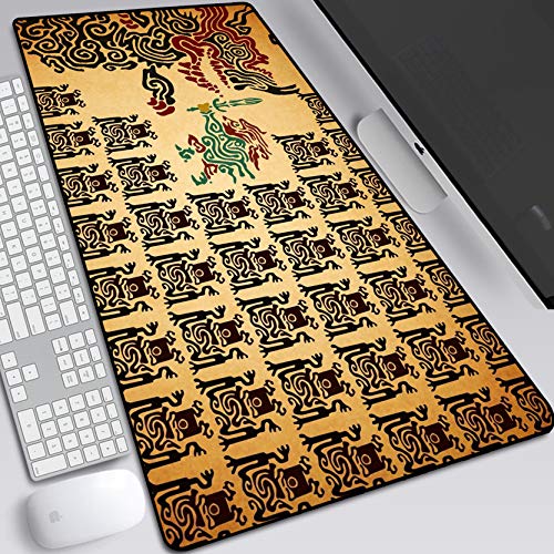BILIVAN Mousepad "Breath of the Wild" "The Legend of Zelda", wasserdicht, verdickte Nähte, rutschfest, übergroße Schreibtischunterlage (900 x 400 x 3 mm, 5)
