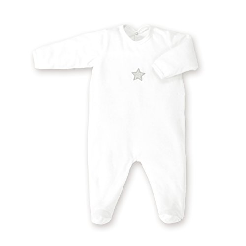 Bemini by Baby Boum 563STAR220TU Strampler Schlafstrampler Frottee STARY ecru 3-6 m ,Beige