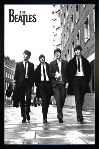 Close Up Beatles London Poster (66x96,5 cm) gerahmt in: Rahmen schwarz