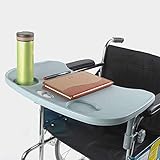 SXFYGYQ Rollstuhl-Lap-Tray-Tisch, Rollstuhlzubehör Zum Essen, Lesen Und Ausruhen - Tragbarer Universal-Tablett-Schreibtisch Mit Getränkehalter