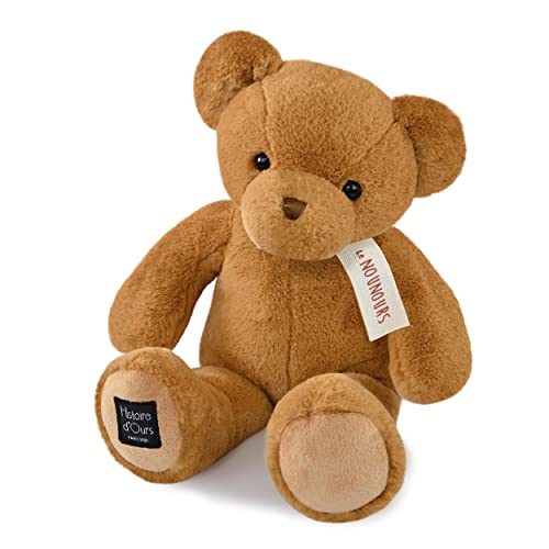 Histoire d'ours - Le Teddybär, Haselnuss, 40 cm, Braun – 40 cm – Geschenk zur Geburt – HO3227