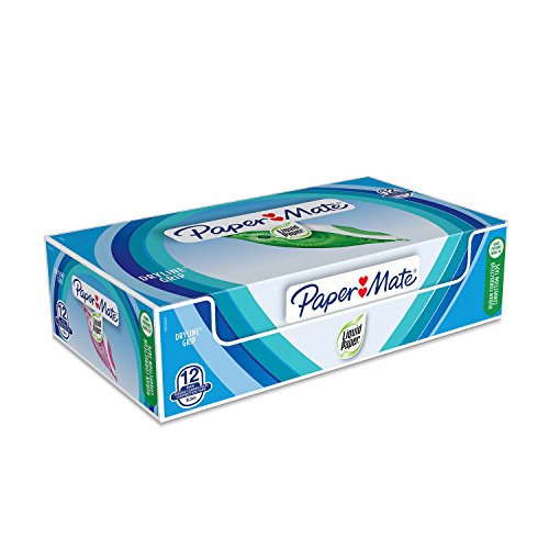 Paper Mate Liquid Paper DryLine Grip-Korrekturband, sortierte Farben, 12er-Box