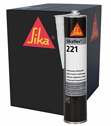 12x Sikaflex -221 Dichtstoff Karosseriedichtmasse Spoilerkleber Schwarz