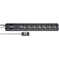 brennenstuhl Primera-Tec Comfort Switch Plus - Überspannungsschutz - Wechselstrom 250 V - 3500 Watt - Ausgangsbuchsen: 7 - 2,0m - Deutschland - Schwarz (1153300467)