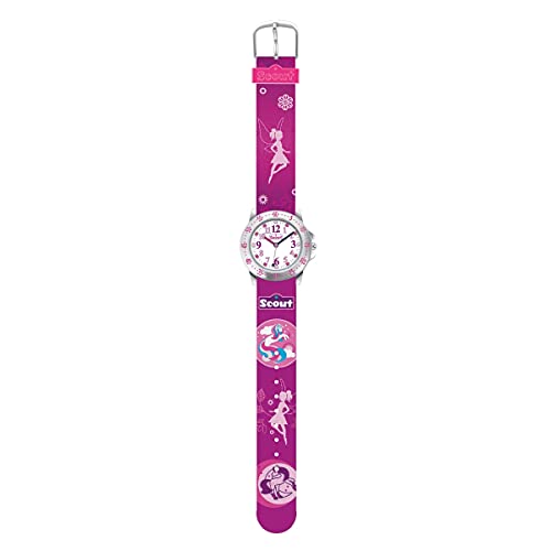 Scout Mädchen Analog Quarz Uhr mit Textil Armband 280378016