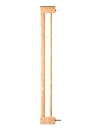 Türschutzgitter-Zubehör Miko BOMI | Größe: 40 cm Verlängerung | klemmbar aus Buche Holz | Schutzgitter von BOMI Vergrößerung des Treppenschutzgitters durch Anstecken der Erweiterung